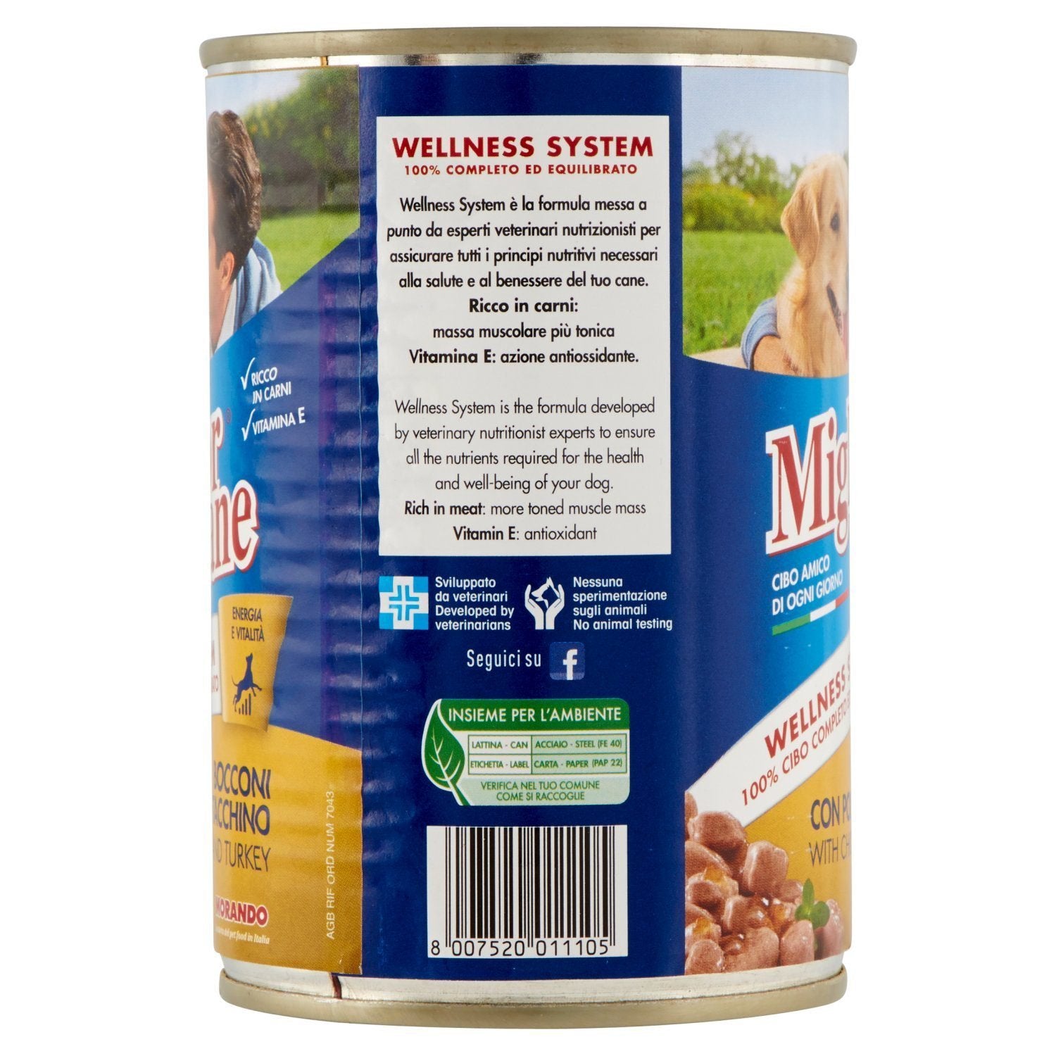 Miglior Cane Chunks With Chicken And Turkey 405g