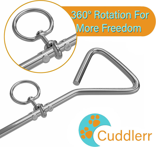 كابل ربط فولاذي مطلي بالفينيل الأحمر من Xiaoxin بطول 15 مترًا للكلاب التي يصل وزنها إلى 54 كجم