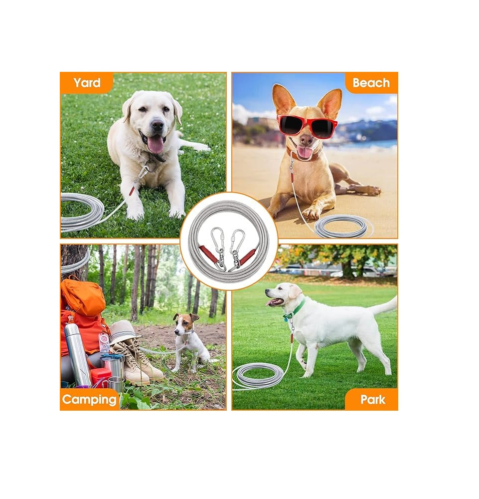 Dog tie out cable 10 F