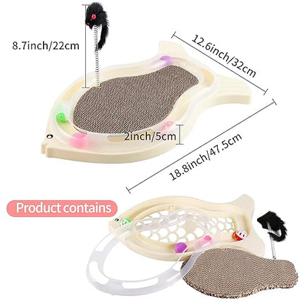 Cat Scratching pad with Furry Mouse