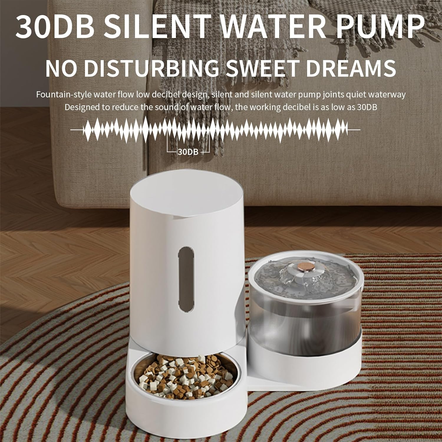 Automatic water and Feeder For Cat And Dog 2 in 1
