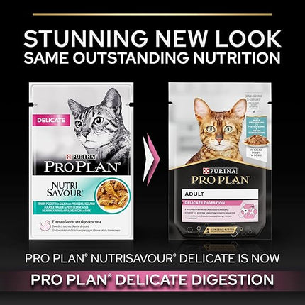 Purina Pro Plan Delicate Wet Cat Food with Oceanfish Grilled in Grav 85g