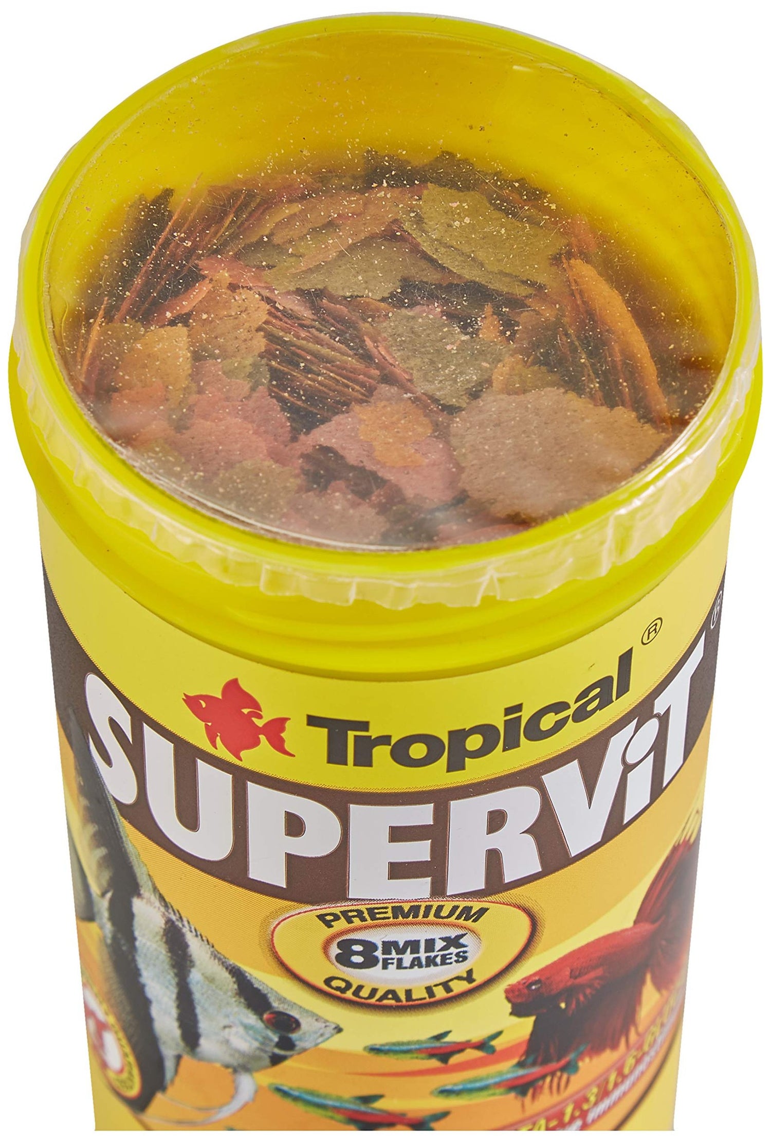 Tropical Supervit Premium Quality 8 Mix Flakes Fish Food 50gm