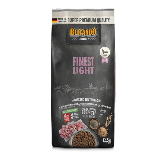 Belcando Finest Light Dry Food with Duck for XS to Medium Breed Adult Dogs 12.5 kg