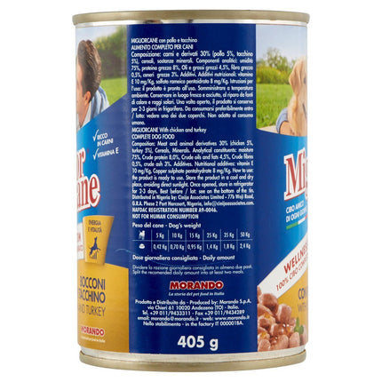 Miglior Cane Wet Dog Food with Chicken & Turkey 405 gr