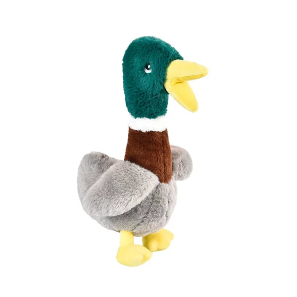 Naomi gray duck shaped dog chew toy