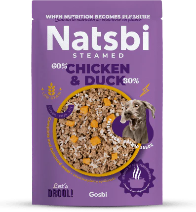 Natsbi Wet Dog Food with Steamed Chicken and Duck 200 gr