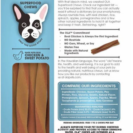 Ola Natural Chews Peanut Butter 1 large bone 100g