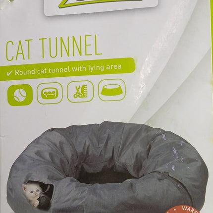 ZooFari pet Tunnel with Hanging Toy