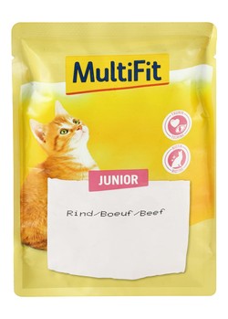 MultiFit Wet Food with Beef for Junior Kittens cat 100 gr