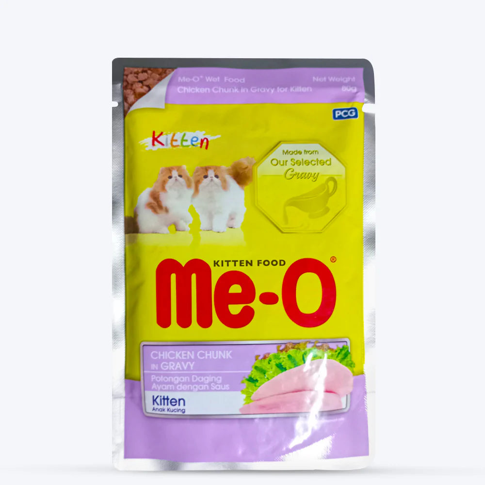 Me-O Wet Food Chunks with Chicken in Gravy for Kittens 80 gr