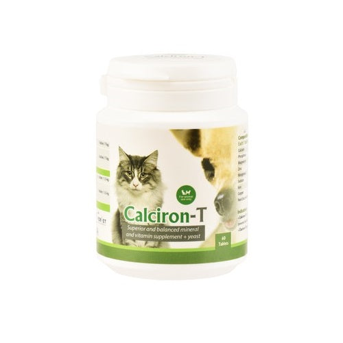 Calciron-T Balanced Mineral &amp; Vitamin Tablets with Yeast for Pets 60 tablets