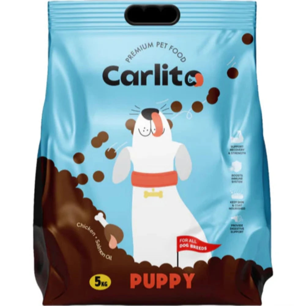 Carlito dry food for puppy dog 5 kg