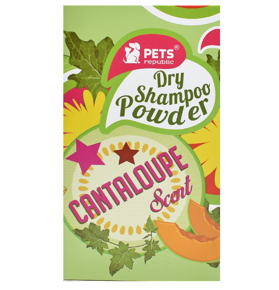 Pets Republic Dry Shampoo Powder Cantaloupe Scent 500 gr