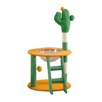 Naomi Scratcher Cat Climbing Tree Green Adventure