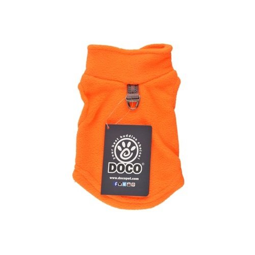 DOCO T-Shirt Fleece Polo color Orange Medium