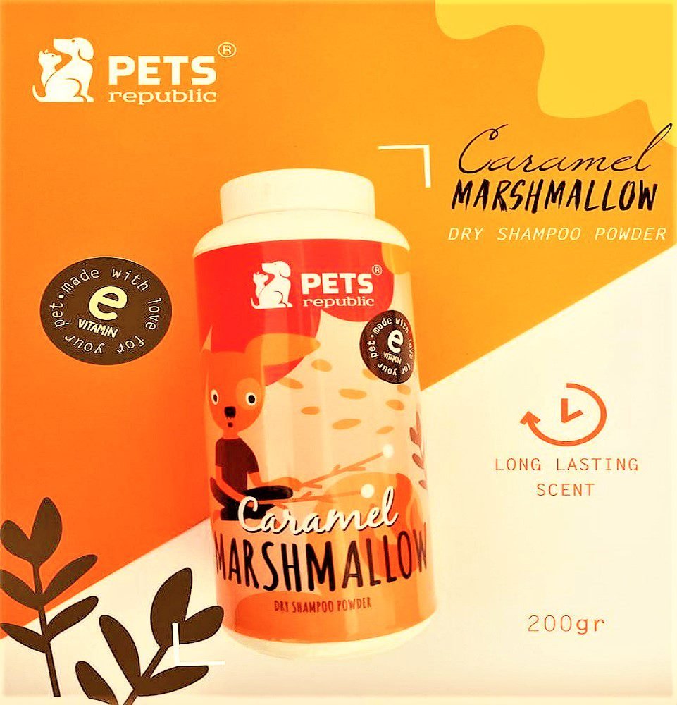 Pets Republic Dry Shampoo With Caramel Marshmallow 200gm