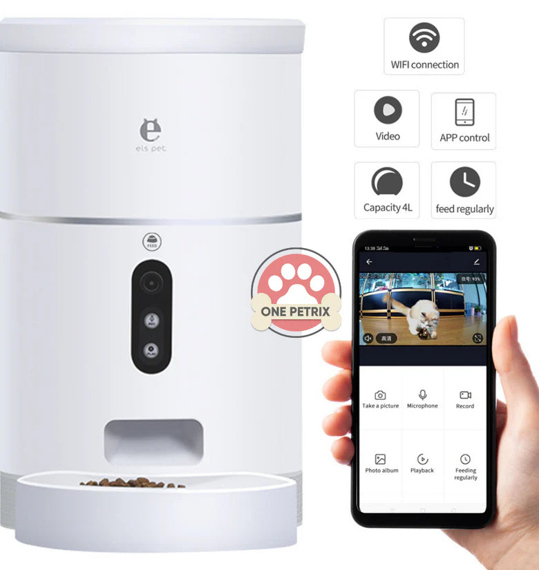 smart Automatic Pet Feeder With App 4 L