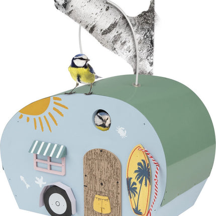 Zoofari Wooden Bird Feeder Hanging on the Window