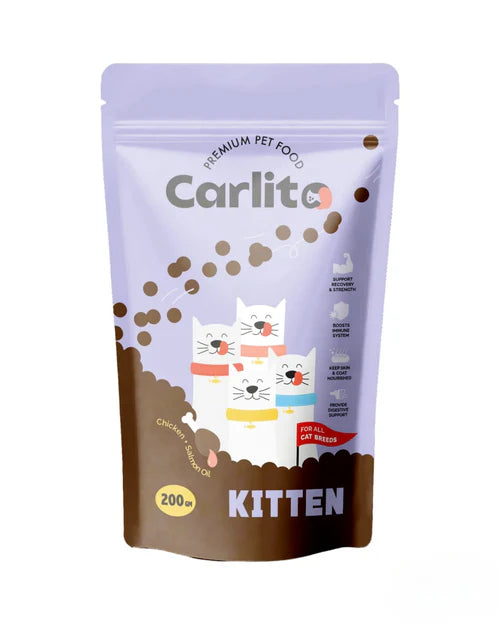 Carlito dry food for Kitten Cat 200 Gm