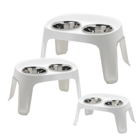 Moderna Skybar Large White Dual Dog Bowl 2 in 1800 L