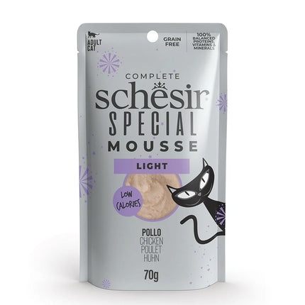Schesir Light Special Mousse with Chicken for Adult Cats 70 gr