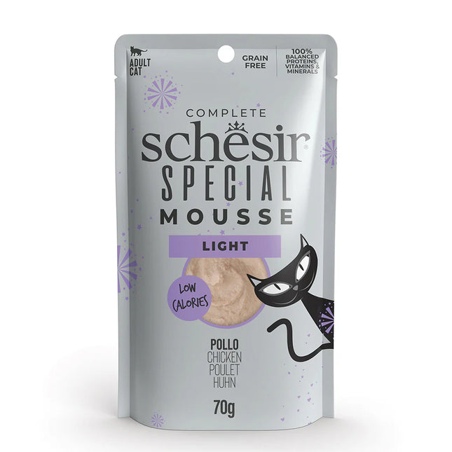 Schesir Light Special Mousse with Chicken for Adult Cats 70 gr