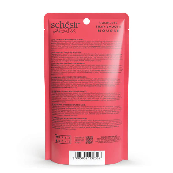 Schesir After Dark Mousse with Chicken and Beef for Adult Cats 80 gr