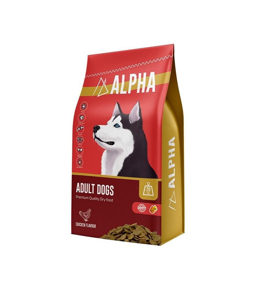 Alpha Dry Dog Food with Chicken 20 kg