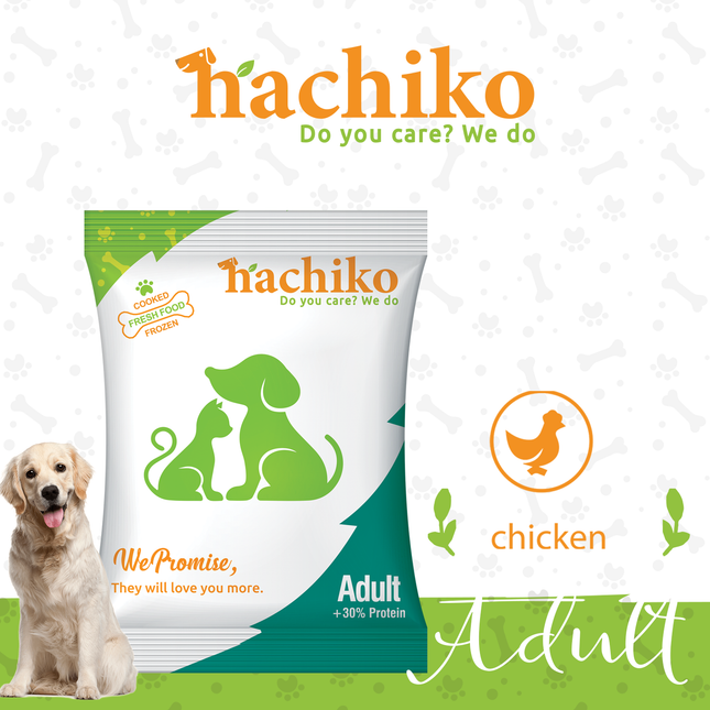 HACHIKO Fresh food with Chicken for adult dog 500 gr