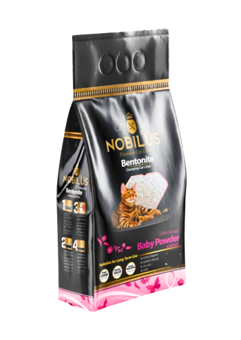 Nobilus White Bentonite Litter with Baby powder 10 L