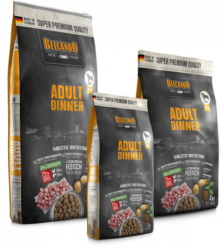 Belcando Adult dinner Dog Dry Food ( M-XL) 4 kg