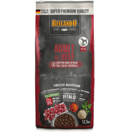Belcando Dog Adult Gf Beef Dry Food  XS-XL 12.5Kg