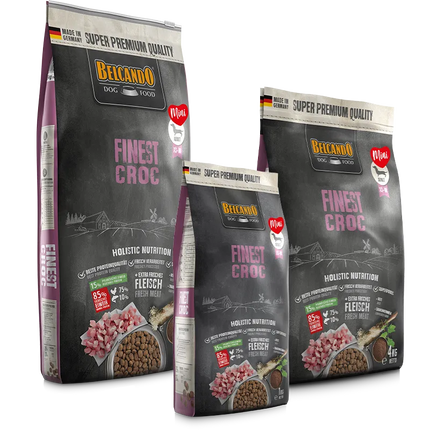 Belcando Finest Croc Dry Food with Duck for XS to Medium Breed Adult Dogs 12.5 kg