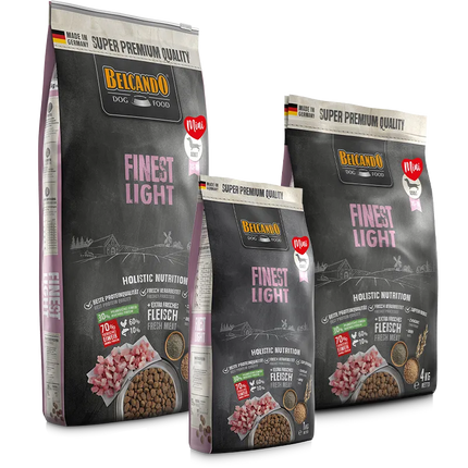 Belcando Finest Light Dry Food with Duck for XS to Medium Breed Adult Dogs 12.5 kg