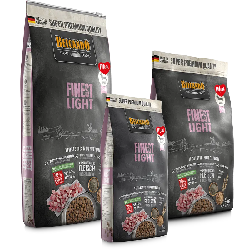 Belcando Finest Light Dry Food with Duck for XS to Medium Breed Adult Dogs 4 kg