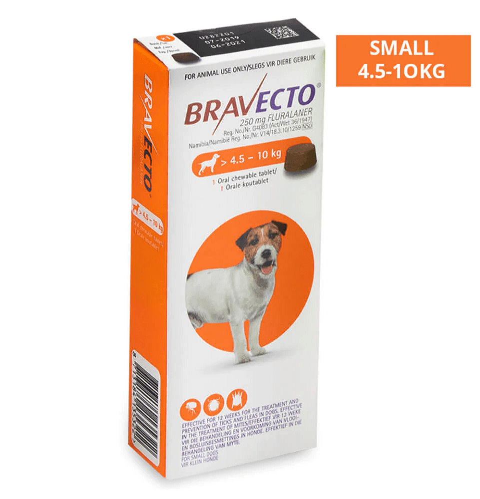 Bravecto Chewable Tablet Fluralaner For Dogs 4.5-10 Kg