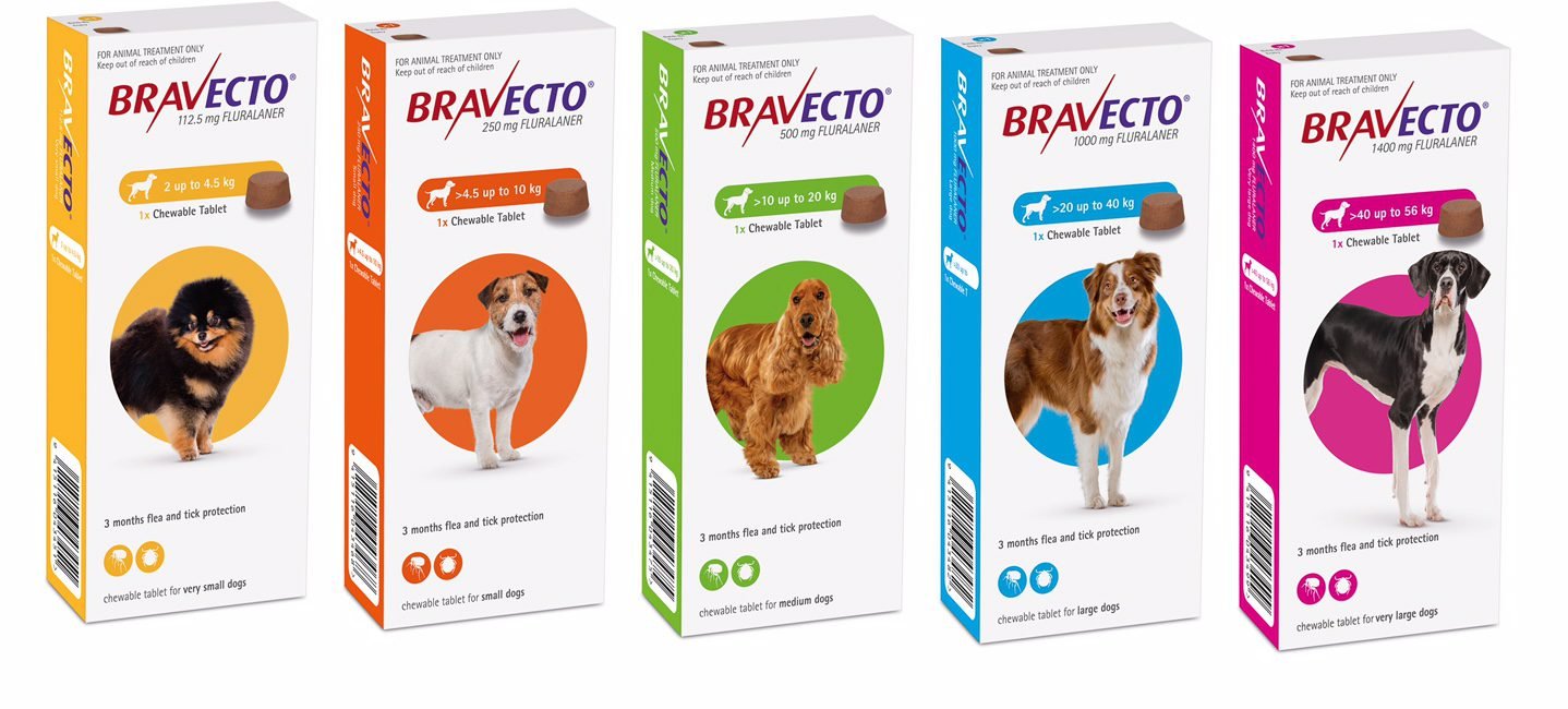 Bravecto Chewable Tablet Fluralaner For Dogs 4.5-10 Kg