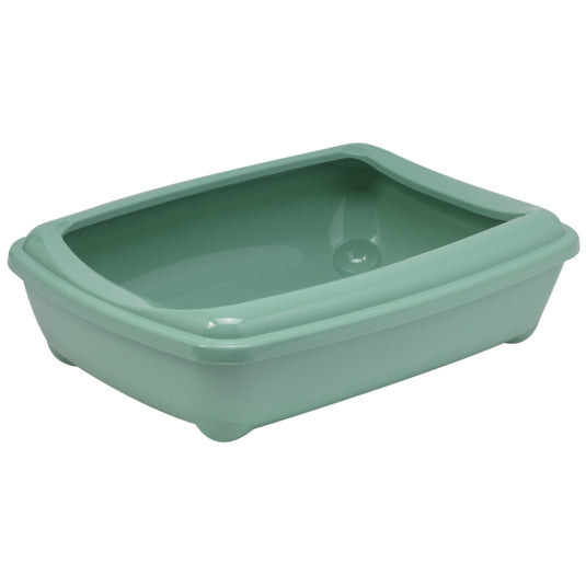 Moderna Artist-O Green Cat Litter Tray with Rim