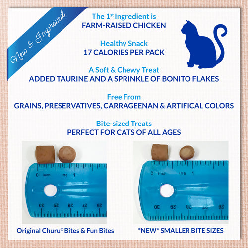 Inaba Churu Fun Bites Chicken, Tuna and Scallop Wrap Cat Treats