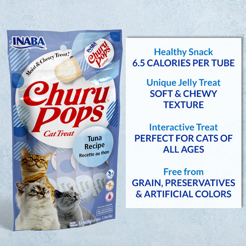 Inaba Churu Pops Cat Treats with Tuna 4 in 15 gr