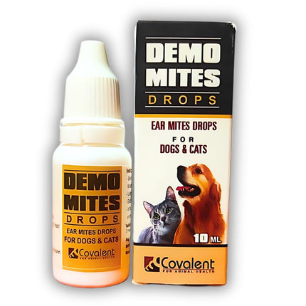 Covalent Demo Mites Ear Drops for Cats and Dogs 10 ml
