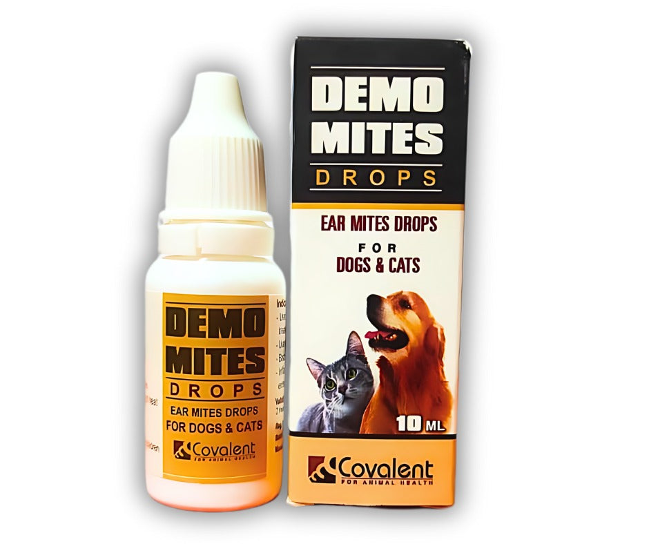 Covalent Demo Mites Ear Drops for Cats and Dogs 10 ml