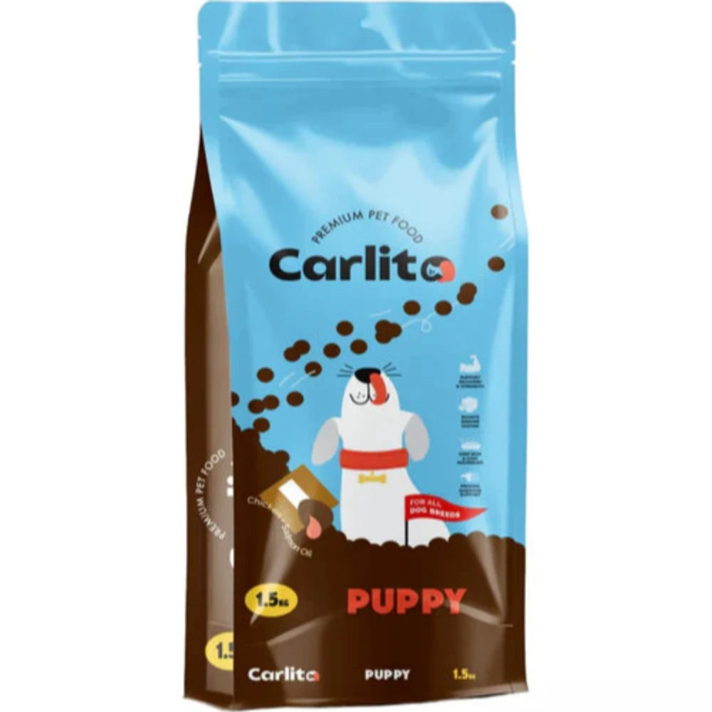 Carlito dry food for puppy dog 1.5 kg