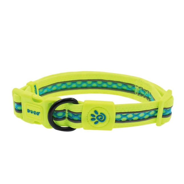 طوق كلب كبير من النايلون الأسود من دوكو مقاس 46 إلى 66 بوصة 2.5 سم