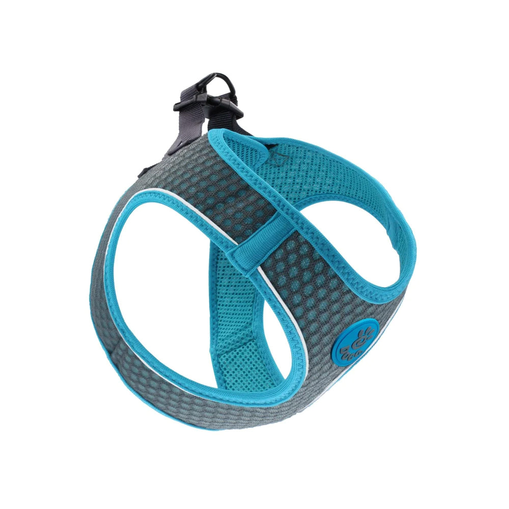 DOCO Small Blue and Gray Reflective Net Mesh Harness 37-40cm