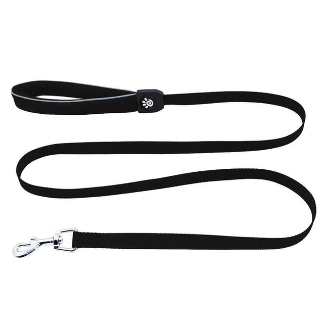 DOCO Athletica Small black Reflective Mesh Dog Leash 150 in 1.5cm