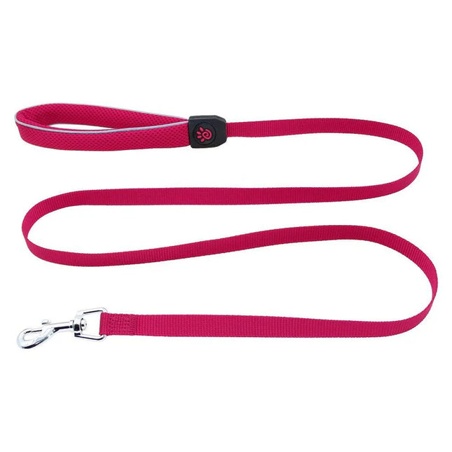 DOCO Athletica Small pink Reflective Mesh Dog Leash 150 in 1.5cm