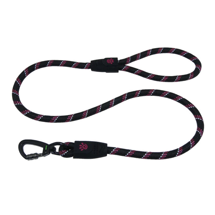 DOCO Black and Purple Reflective Rope Dog Leash 150 in 0.8cm