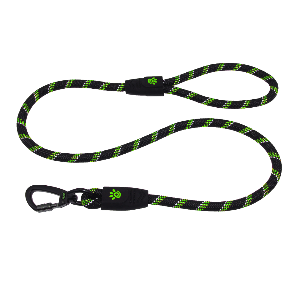 Doco Green Reflective Rope Dog Leash 180cm